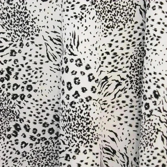 Joie Animal Print Black and White Brystal Bias Cut Small Size 4 - Picture 5 of 8